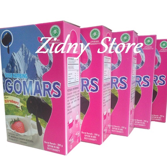 1kg GOMARS (5box) Susu Kambing Bubuk Etawa Anak dan Dewasa bisa campur - alternatif susu sapi - Susu Anak &amp; Dewasa Pengganti Susu Sapi