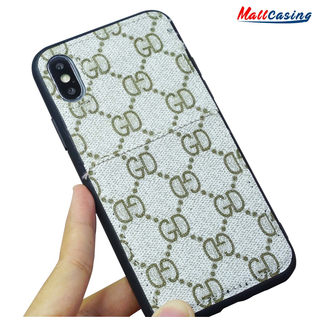 MallCasing - Apple iPhone 6G | 7G+/ 8G+ | 9G+/ XS Max | X/ XS Soft Case Leather Slot Kartu