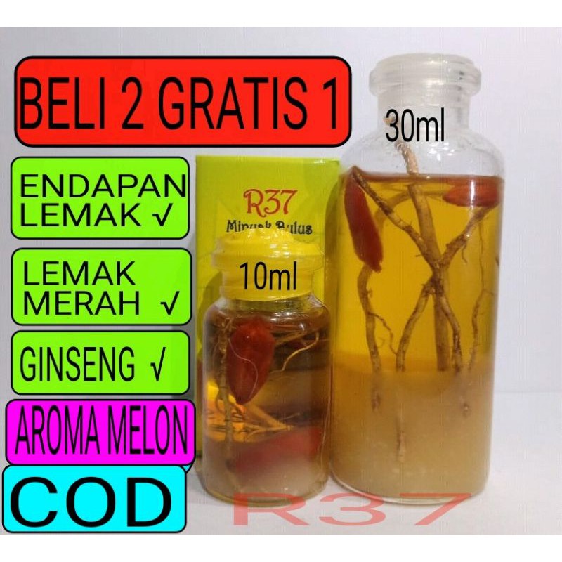 MINYAK BULUS GINSENG MERAH AROMA MELON MINYAK BULUS R37 ASLI ORI ORIGINAL