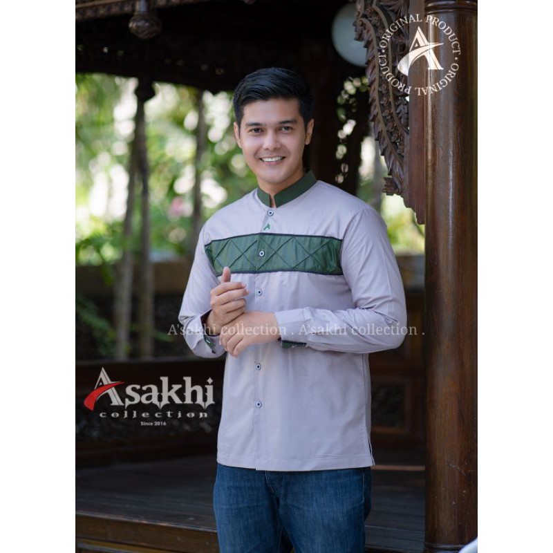 Baju koko pria dewasa asakhi terbaru baju koko style baju koko hadroh gus azmi COD