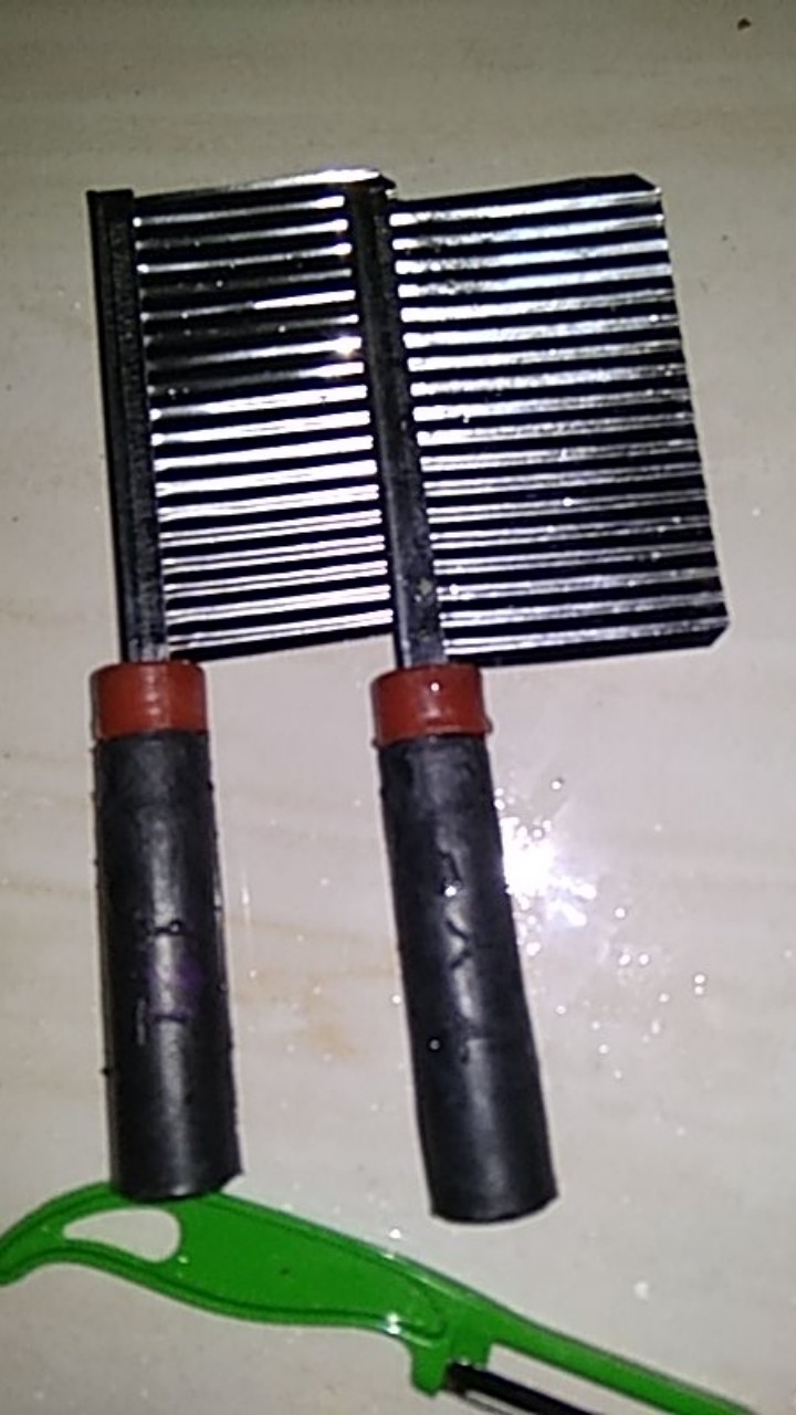 Gobed Pemotong Kentang Pisau Gelombang Gagang