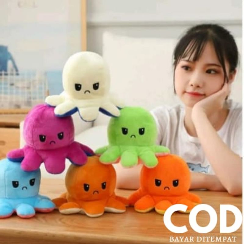 Boneka gurita/boneka gurita bolak balik