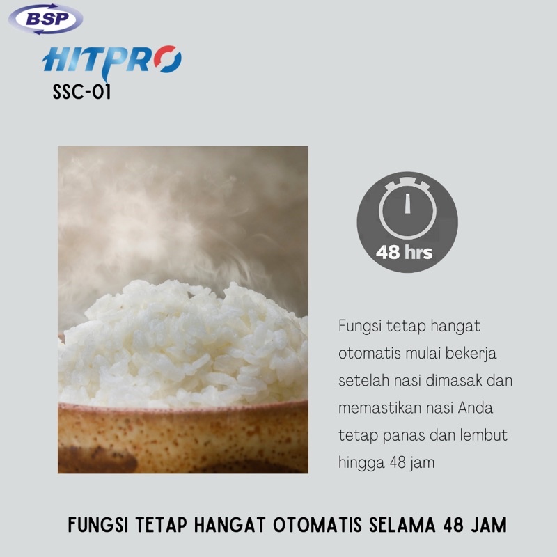 Hitpro Magic Com Penanak Nasi SSC-01/ SSC-02 / SSC-03 Rice Cooker Hitpro ( 0,6 / 1 / 1,2 )Liter Mini Mejikom Murah