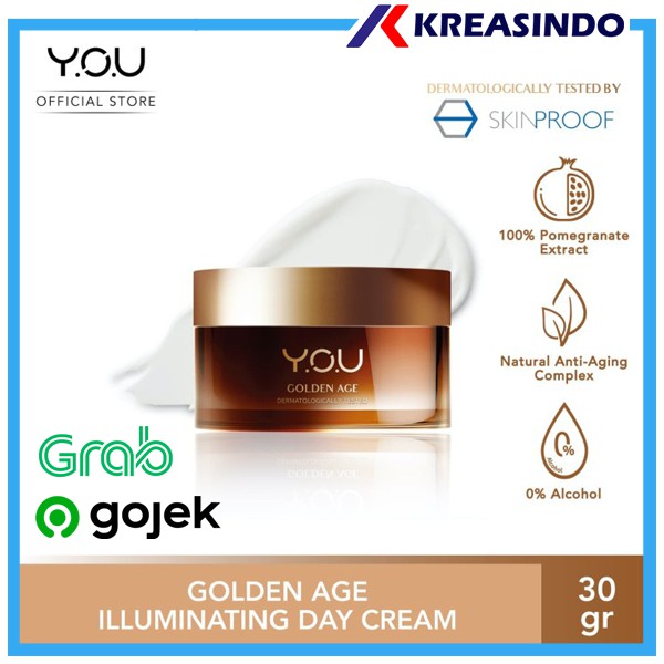 YOU Golden Age Illuminating Day Cream 30g 18g Original Resmi