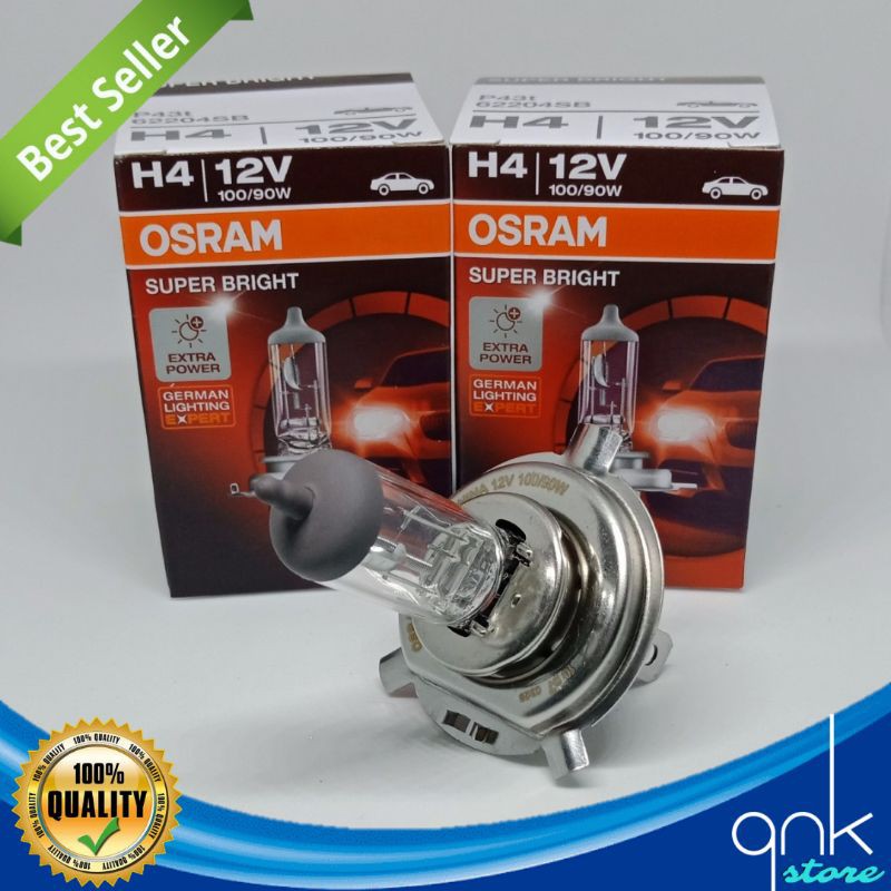 Bohlam Lampu Halogen H4 Mobil Osram 12v Original Bohlam Lampu Hologen H4 Bohlam Lampu Standart Mobil