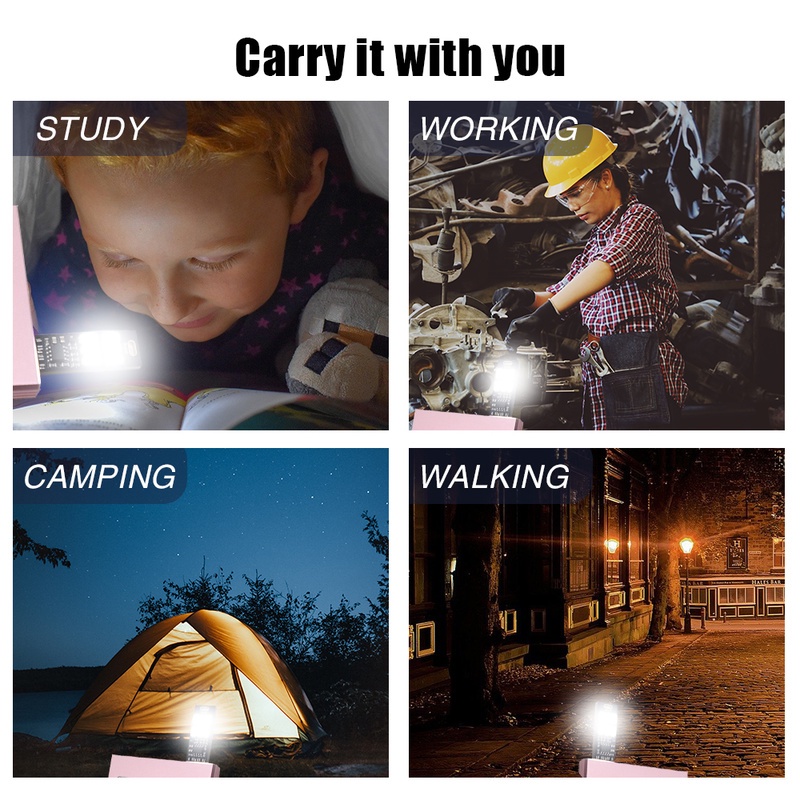 Lampu Malam LED Mini Portable USB Kontrol Sentuh Untuk Komputer / Buku / Gantungan Kunci / Camping / Outdoor