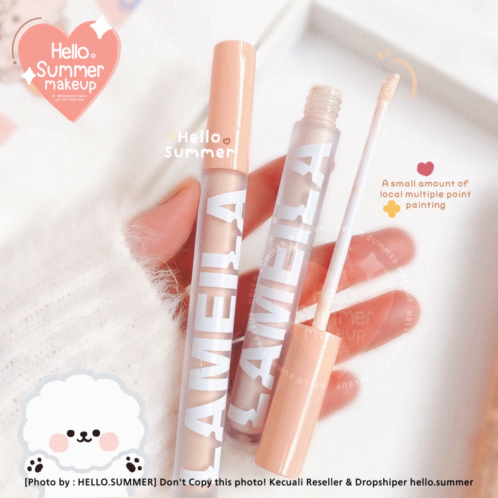 𝐋𝐈𝐐𝐔𝐈𝐃 𝐂𝐎𝐍𝐂𝐄𝐀𝐋𝐄𝐑 - Lameila Nude Matte Liquid Concealer Full Coverage Matte Finish