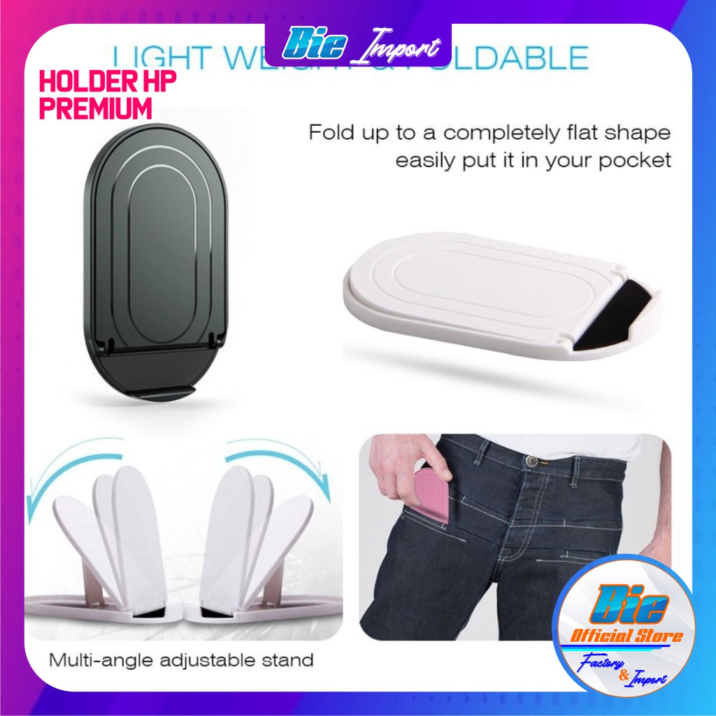 Stand Holder HP Portable Praktis Impor / Dudukan HP Portable Import