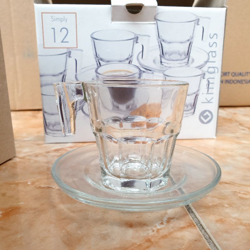 gelas sloki kecil 1 set 2pcs/gelas wine kristal/gelas cantik/gelas wine soju/sloki