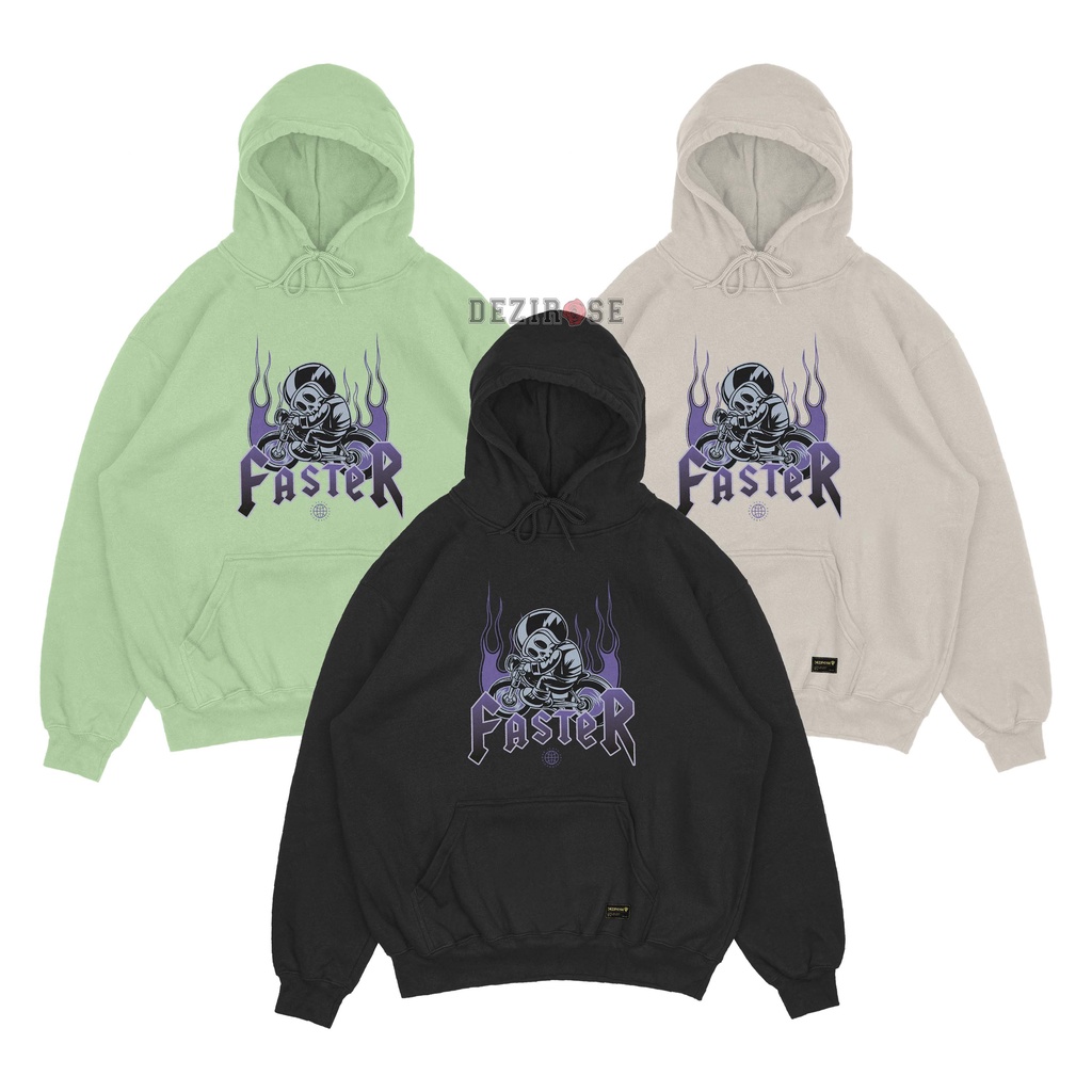 DEZIROSE - Sweater Hoodie Faster - Hodie Pria Distro Keren Kece Fleece Tebal Premium Size M-XXL