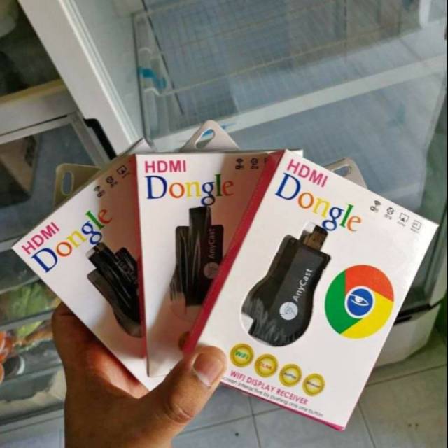 Dongle hdmi anycast (penghubung hp ke tv)