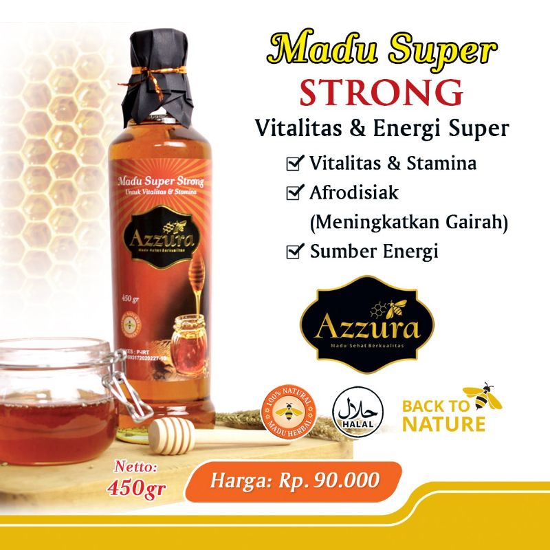 

Madu Azzura Super Strong 450 Gram