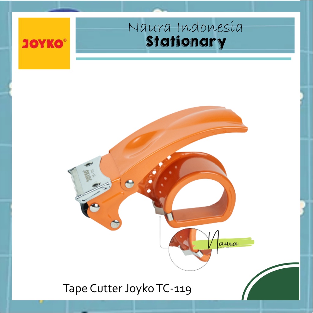 

Tape Cutter Joyko TC-119 | Tape Dispenser Pemotong Pita Perekat Joyko TC-119