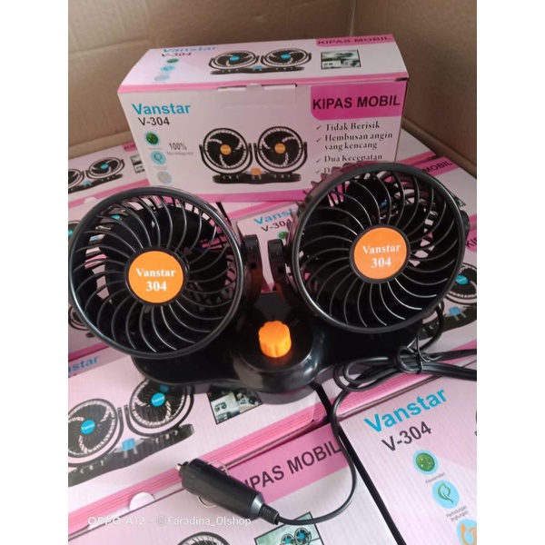 Kipas Angin Mobil / Truk Vanstar Double Headed