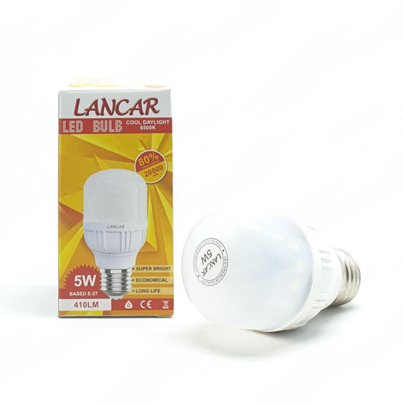 Lancar 5w Lampu Led Tabung Kapsul Ekonomis 5 Watt Cahaya Putih