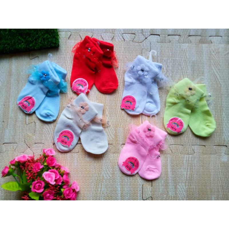 Kaos kaki renda anak perempuan pesta 0-5tahun / kaos kaki renda bayi pesta 0 1 2 3 4 5 tahun / kaos kaki pesta bayi dan anak perempuan premium