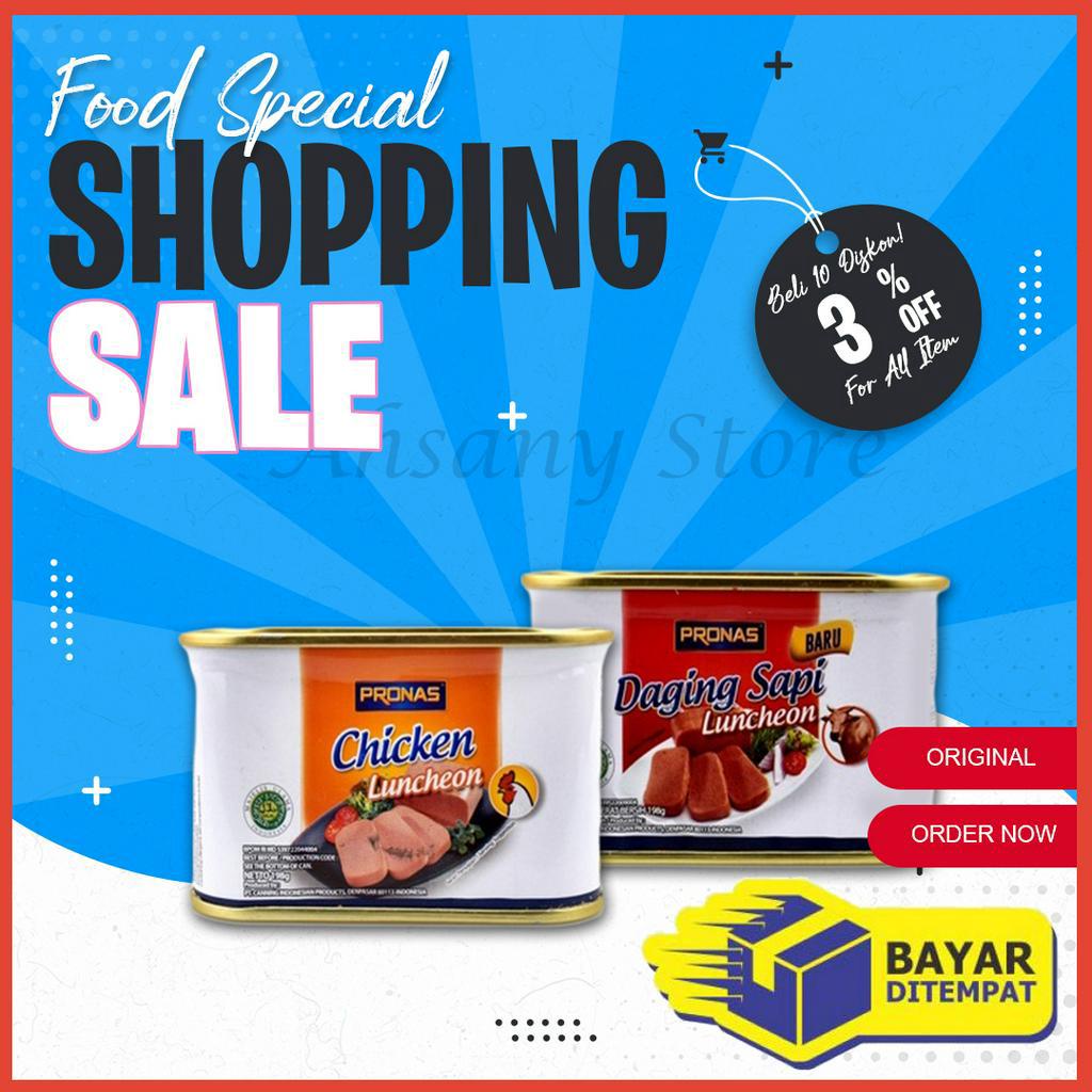 

Kornet Daging Ayam Sapi Pronas Luncheon 198gr