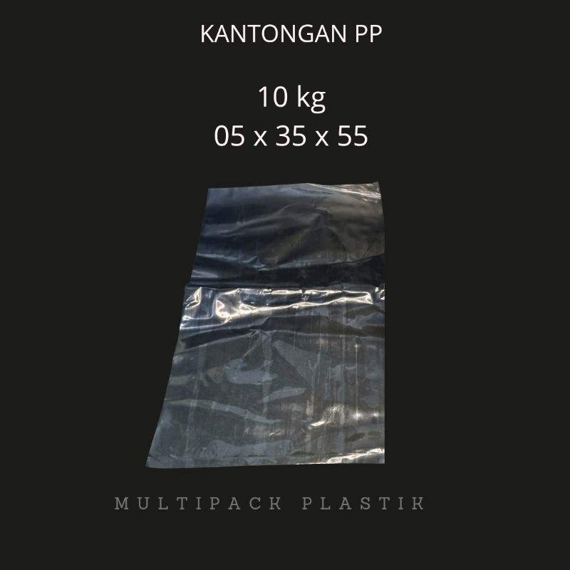 KANTONG PLASTIK PPBENING BERAS 10 KG UKURAN 35 X 55 TEBAL 05