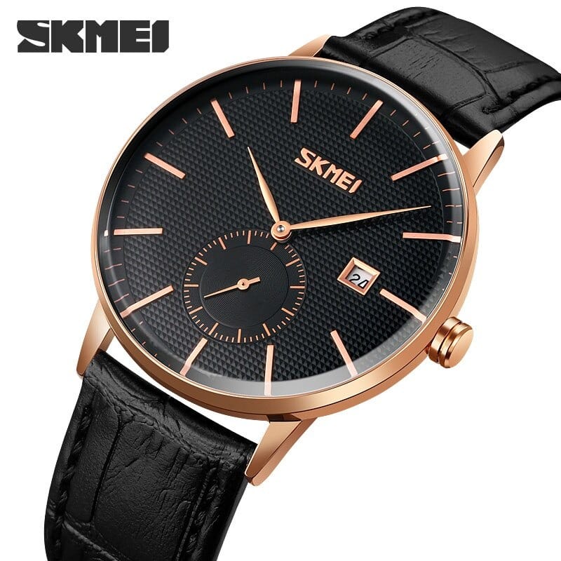 JAM TANGAN SKMEI 9273 LEATHER STRAP KULIT ORIGINAL/ JAM TANGAN SKMEI 9273 ORIGINAL WATERVRESIST 5 BAR