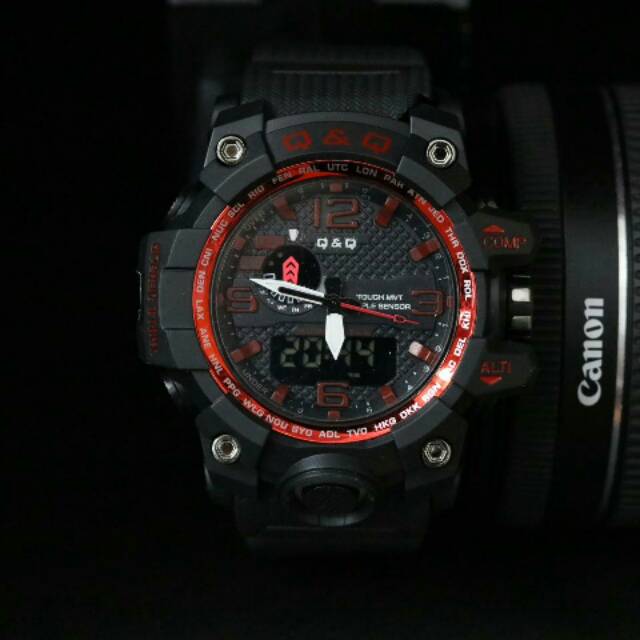 QQ jam tangan sport Q&Q jam tangan cowok digitec