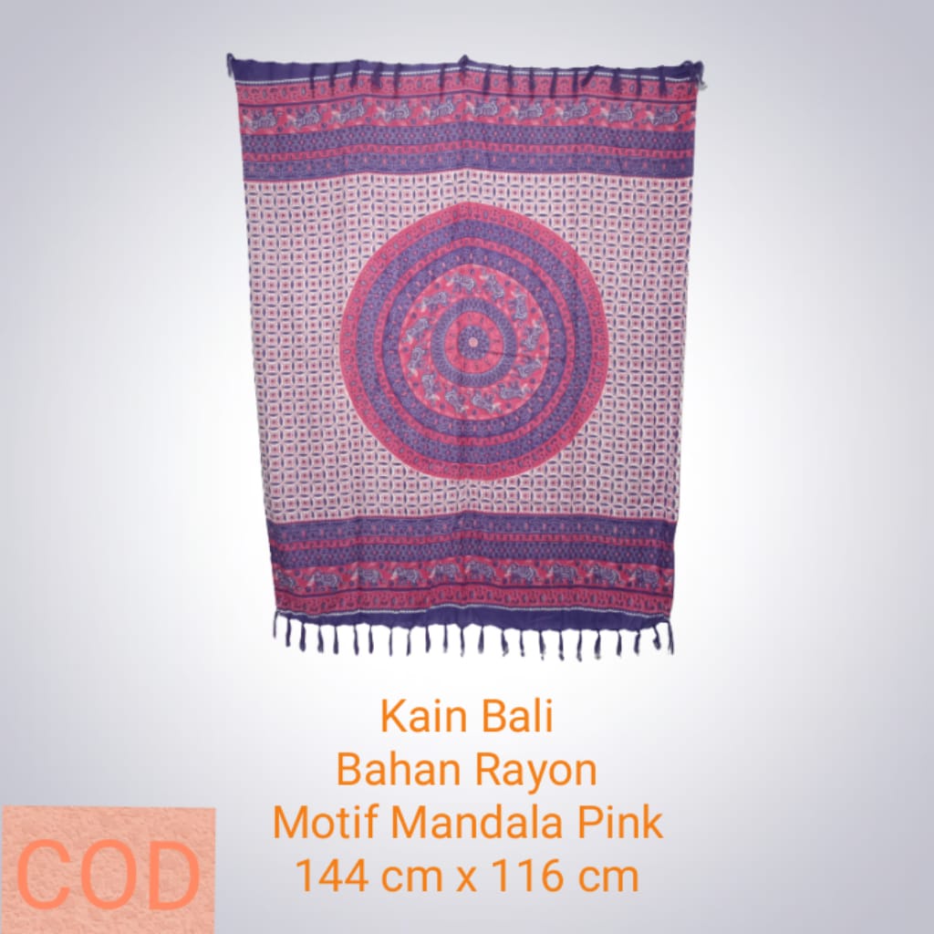 KB Motif Mandala Katun Rayon 144 cm x 116 cm Sembilanmode