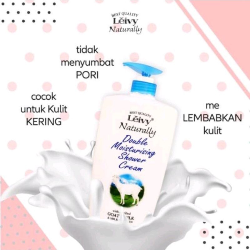 LEIVY SHOWER CREAM/SABUN CAIR LEIVY/LEIVY GOATS MILK