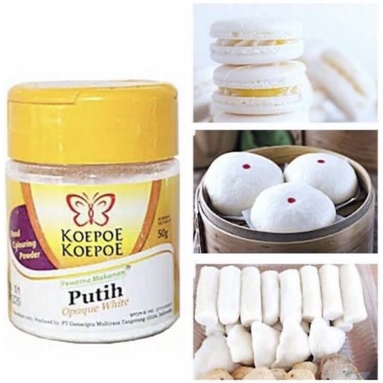 Koepoe Koepoe PUTIH 50gr / Pewarna putih makanan