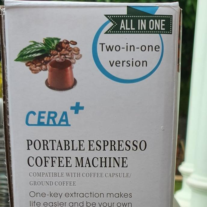 Portable espresso coffee machine