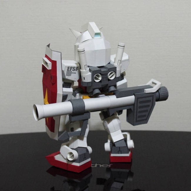 DIY Papercraft SD RX-78-2 Gundam Versi 10