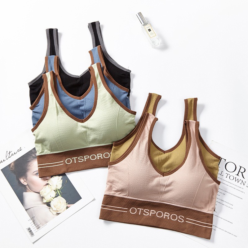 RSB BR124 Sport Bra Yoga Gym Bra otsporos Wanita Korea Fashion Push Up Tanpa Kawat Import