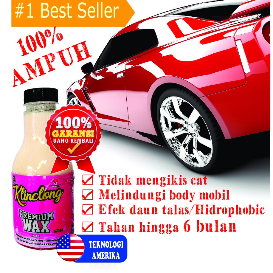 Premium Wax Pengkilap Lapisan Pelindung Body Kaca Eksterior Mobil Motor Efek Daun Talas Shopee Indonesia