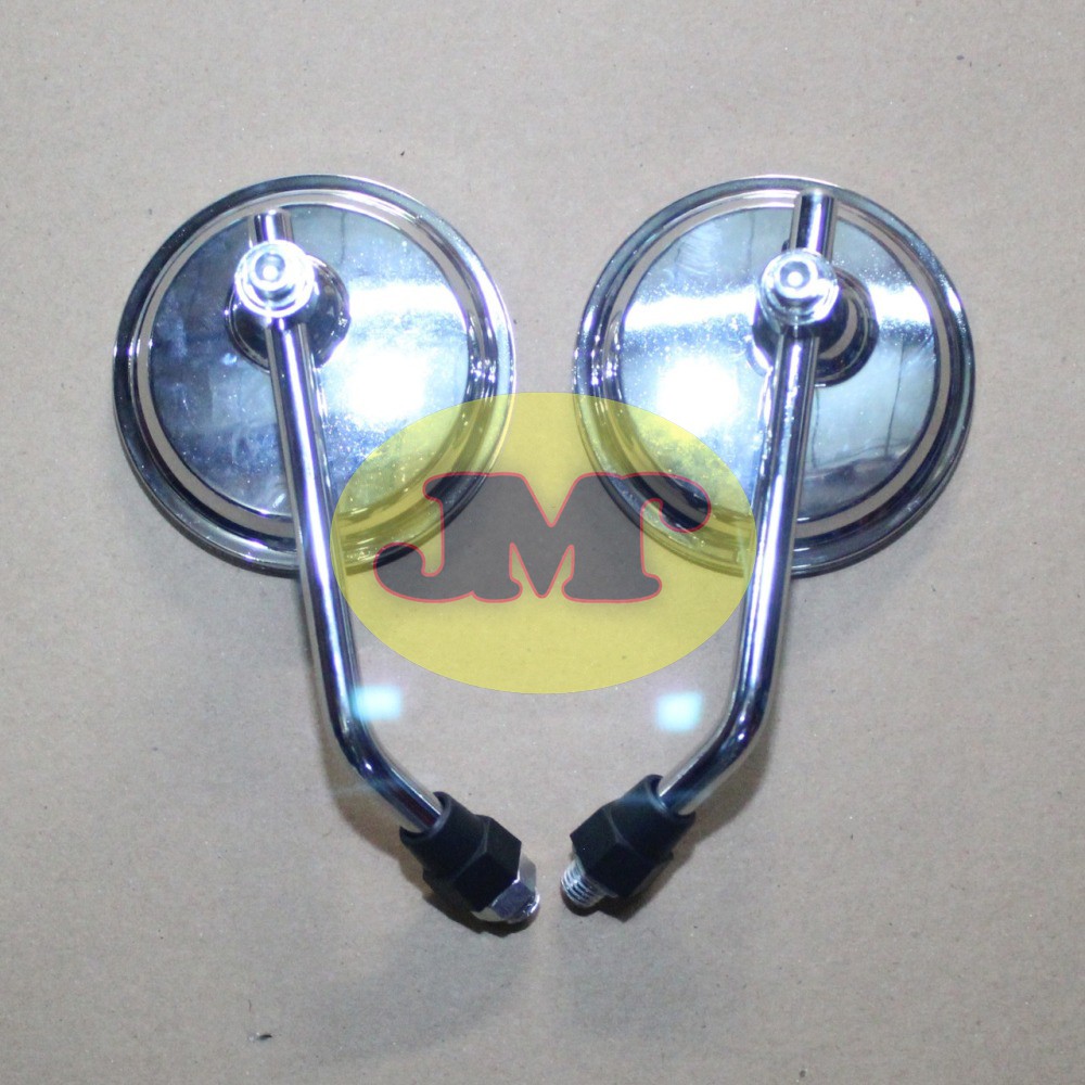 Spion Motor Bulat Model Vesva Classic Cocok Untuk C70 l Astrea l Grand l Vespa Chrome Honda Tangkai 