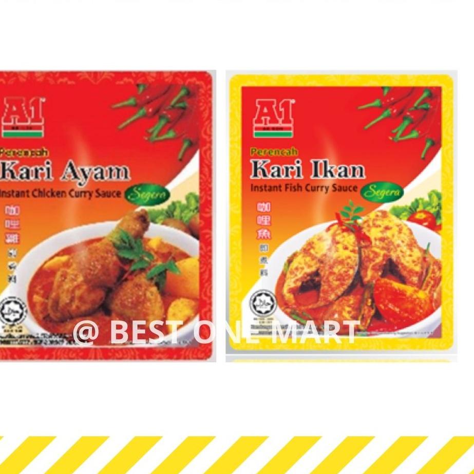 

✨Promo✨ Hari Ini A1 Bumbu Kari Ayam / Kari Ikan / A 1 Instant Chicken Curry Sauce / Fish Curry Sauce 