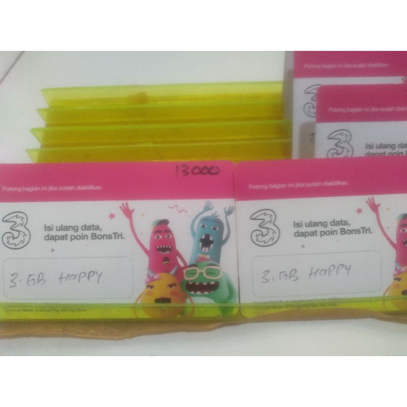 voucher 3 3gb happy 3hari