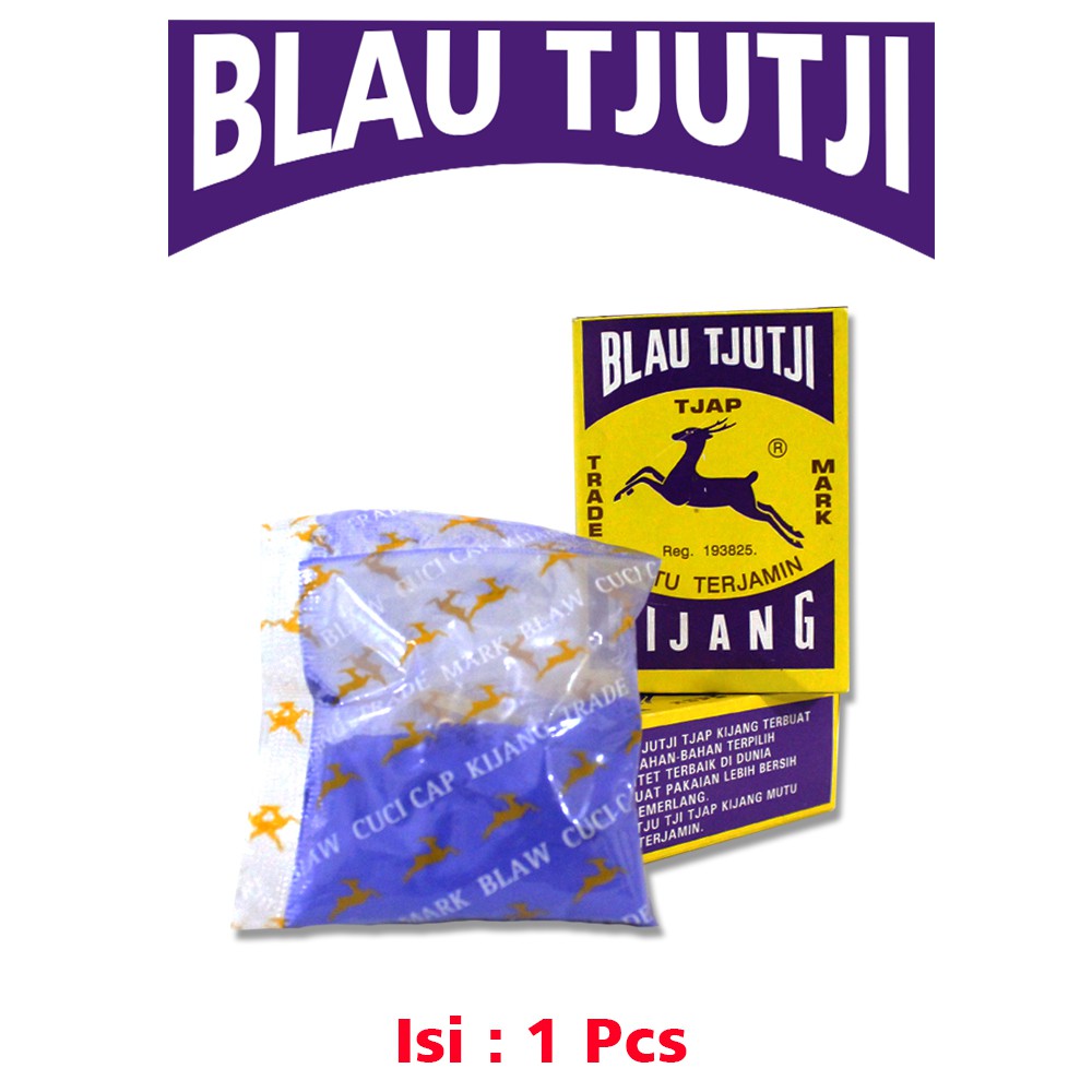 Blau Cuci Cap Kijang Asli Original 1 Pak = 12 Kotak (Harga Per Pack) HHL-54