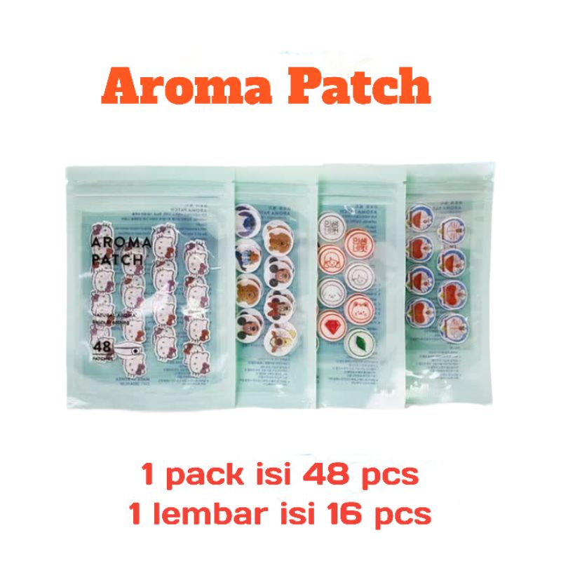 Aroma Patch / Patch Sitker Masker / Stiker Masker 1 pack isi 48 pcs