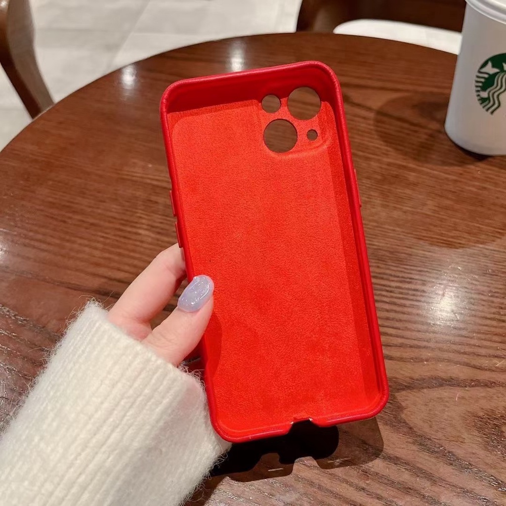 Case Magnetik Bahan Kulit Domba Untuk iPhone 13 12 11 Pro Max