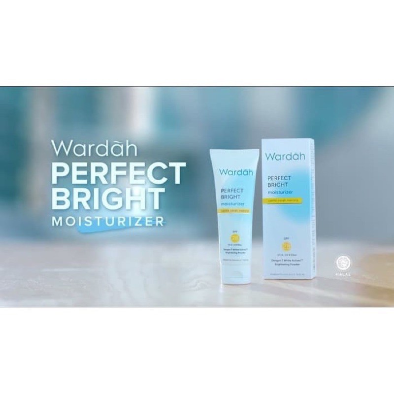 WARDAH PERFECT BRIGHT MOISTURIZER BRIGHT (OIL CONTROL &amp; SMOOTH GLOW &amp; NIGHT MOISTURIZER) SPF 30 20ML