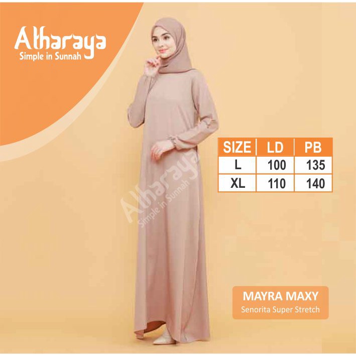 Gamis Remaja Terbaru Abaya Basic Dress MAYRA By Atharaya