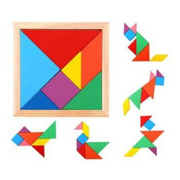 Puzzle Tangram - Mainan Edukasi Montessori anak