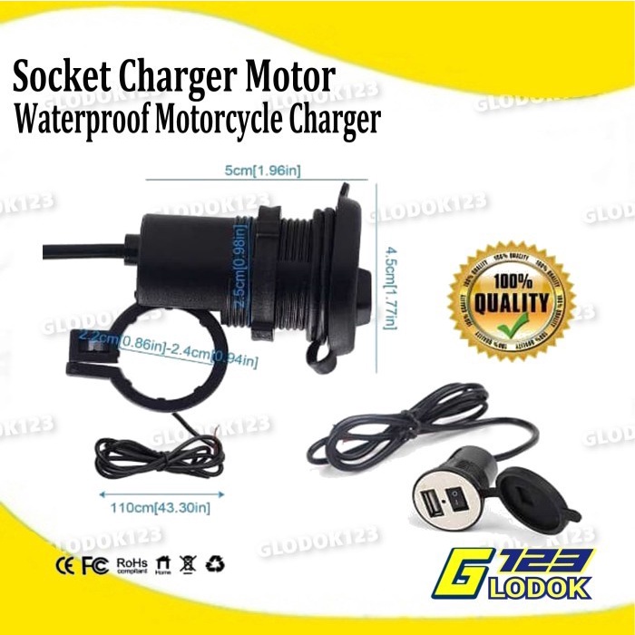 Casan Hp Motor USB ANTI AIR Charger HP Phone Handphone Chasan Carger