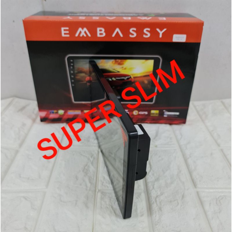 TV MOBIL ANDROID 10 INCH EMBASSY LAYAR SENTUH SUPPORT MIRROR LINK