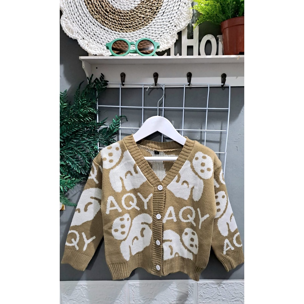 Tokomilkan - Kardigan Rajut Premium AQY Kids Cardy | Cardigan Anak Perempuan Umur PREMIUM
