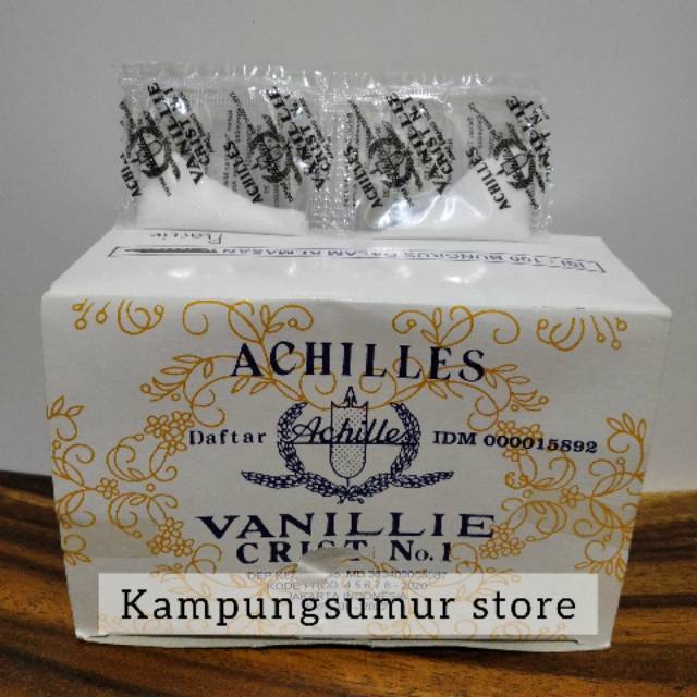 

Vanili vanillie Achilles Crist No. 1 ( 1 strip = 2 sachet)