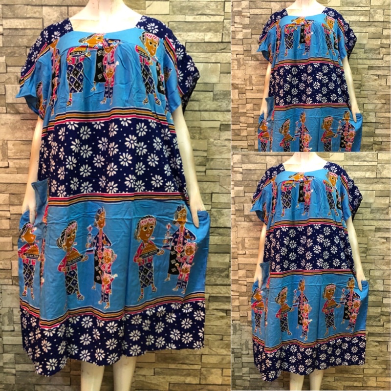 LD 150 BIG SIZE HENGKY SIKAK | DASTER HENGKY JUMBO | DASTER BATIK SUPER JUMBO | DASTER HENGKY SIKAK-4. Biru