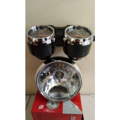 Lampu Depan Bulat Rx-King New Plus Speedometer Rx-King New Tebal