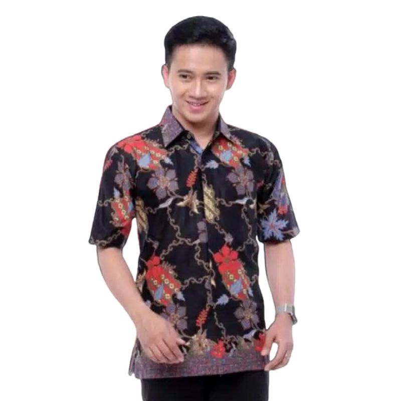 Kemeja batik pria lengan pendek reguler | Baju batik pria lengan pendek premium