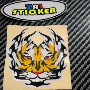 

sticker cutting kepala harimau