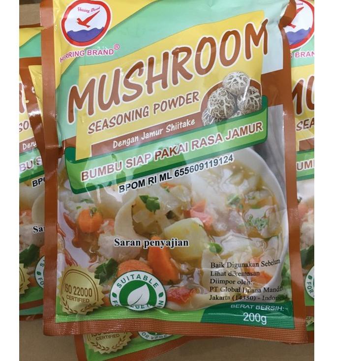 

PROMO TERBARU Herring Brand Mushroom Seasoning Powder / Kaldu Jamur Shitake 200 gr