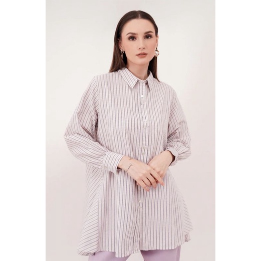 Preloved Double Button Shirt Benang Jarum